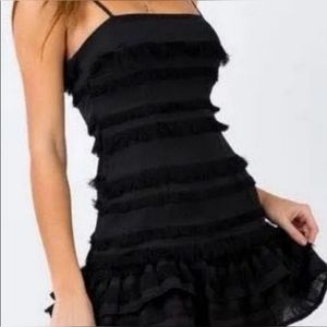 Princess Polly Womens Mina Mini Dress Black Size 0 Cotton blend